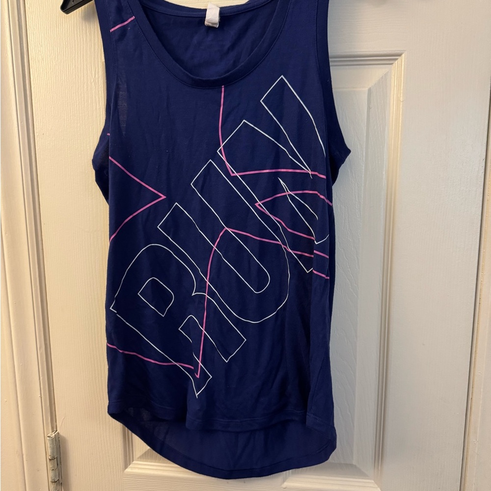 Purple Tank Top with Pink Accents
